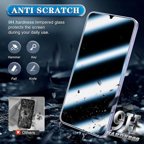 [عبوة من 3 قطع] واقي شاشة لهاتف Samsung Galaxy S24 Plus / S24+ من الزجاج المقسى، صلابة 9H، خالي من الفقاعات، سهل التركيب in Kuwait