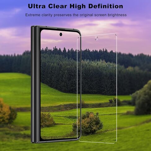 LYWHL (عبوة من قطعتين لواقي شاشة Google Pixel Fold 5G [الشاشة الأمامية فقط] غطاء حماية من الزجاج المقسى عالي الدقة وشفاف بدرجة 9H وطبقة حماية صديقة للبيئة، مضاد للخدش وخالي من الفقاعات وسهل التركيب in Kuwait