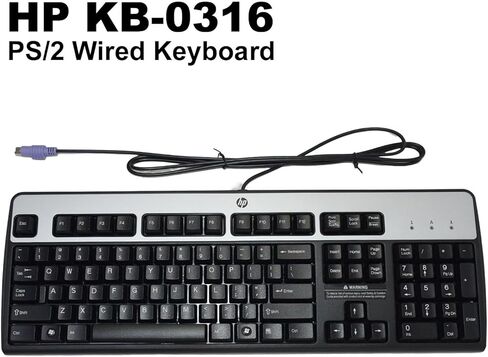 متوافق مع لوحة المفاتيح السلكية HP KB-0316 PS2 لسطح المكتب مع تخطيط أمريكي 434820-002 SK-2880 537745-001 in Saudi Arabia