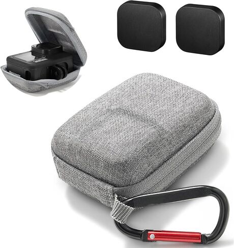 حافظة PCTC لهاتف GoPro Hero 13 12 11 10 9 8 7 6 5 حقيبة تخزين محمولة للسفر باللون الأسود حقيبة حمل صغيرة لحماية كاميرا الحركة DJI Osmo AKASO (رمادي) in Kuwait