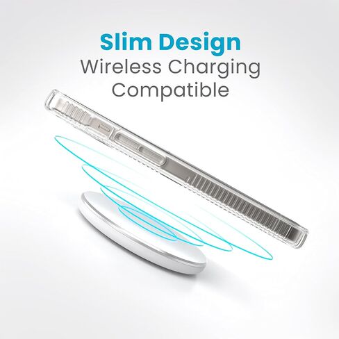 حافظة Speck Clear iPhone 15 - نحيفة، حماية من السقوط، قبضة - لهاتف iPhone 15، iPhone 14 وiPhone 13 - مقاومة للخدش، مضادة للأصفر، حافظة هاتف 6.1 بوصة - GemShell Grip Clear in Saudi Arabia