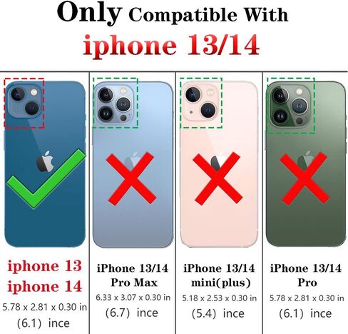 HNHYGETE for iPhone 13 Case, iPhone 14 Case with HD Screen Protector, 360°Military Grade Rotatable Kickstand (Heavy Duty) Shockproof Protective Cases for iPhone 13 (Green) in Kuwait