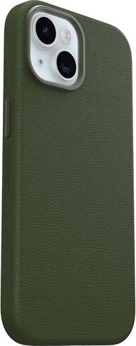 OtterBox iPhone 15 Symmetry Series Cactus Leather for MagSafe - Cactus Grove (Green), Snaps to MagSafe, Ultra-Sleek, Raised Edges Protect Camera & Screen in Saudi Arabia