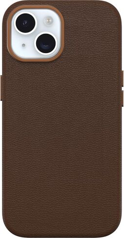 OtterBox iPhone 15 Symmetry Series Cactus Leather for MagSafe - Cactus Grove (Green), Snaps to MagSafe, Ultra-Sleek, Raised Edges Protect Camera & Screen in Saudi Arabia