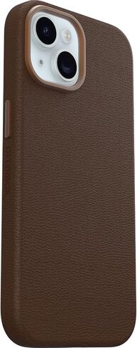 OtterBox iPhone 15 Symmetry Series Cactus Leather for MagSafe - Cactus Grove (Green), Snaps to MagSafe, Ultra-Sleek, Raised Edges Protect Camera & Screen in Saudi Arabia