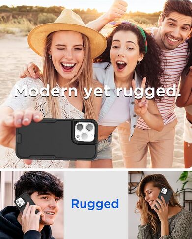 AICase for iPhone 13 Pro Max Case with Belt-Clip Holster, Screen Protector, Heavy Duty Protective Phone Case, Military Grade Full Body Protection Shockproof/Dustproof/Drop Proof Rugged Cover in Kuwait