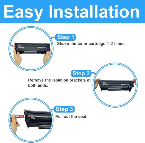 استبدال خرطوشة الحبر المتوافقة مع LCL لـ HP 12A Q2612A Laserjet 1010 1015 1012 1018 1020 1022 1022n 1022NW 3015 3030 3020 3050 3052 3055 M1005 M1319 M1319F (عبوتان) أسود) in Saudi Arabia
