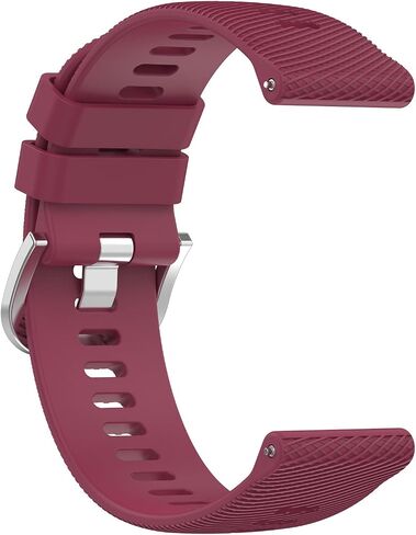 Fit for Garmin Forerunner 165 Watch Bands, Vivoactive 5 20mm Quick Release Silicone Replacement Bands Straps Wristbands Bracelet Fit for Garmin Forerunner 245 645 Music in Saudi Arabia