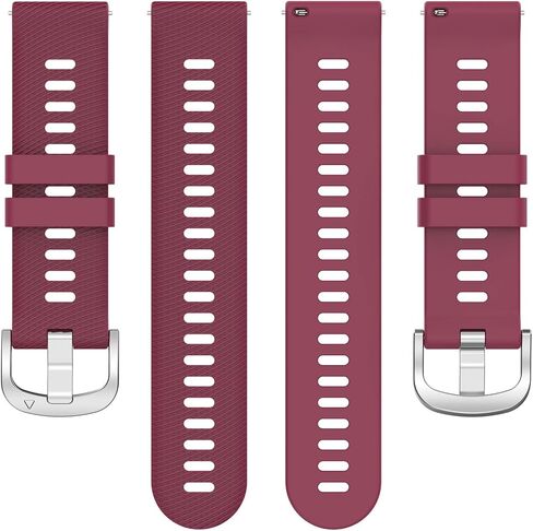 Fit for Garmin Forerunner 165 Watch Bands, Vivoactive 5 20mm Quick Release Silicone Replacement Bands Straps Wristbands Bracelet Fit for Garmin Forerunner 245 645 Music in Saudi Arabia