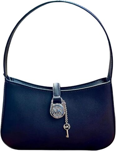 Michael Kors Lyra Small Embossed Zip Pouchette Shoulder Handbag Brown in Saudi Arabia