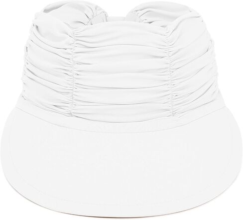 Century Star Sun Visor Hat for Women Wide Brim Sun Hats UPF 50+ UV Protection Summer Foldable Ponytail Beach Hats Pink One Size in Saudi Arabia