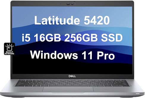 Dell Latitude 5420 5000 14 بوصة FHD (Intel 4-Core i5-1145G7 vPro، ذاكرة وصول عشوائي 32 جيجابايت، 1 تيرابايت PCIe SSD) كمبيوتر محمول للأعمال، لوحة مفاتيح بإضاءة خلفية، Thunderbolt 4، Wi-Fi 6، كاميرا ويب، Win 11 Pro -2023 (متجدد) in Saudi Arabia