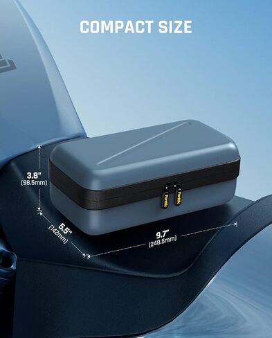 حقيبة حماية EVA محمولة من Fanttik X8، حقيبة تخزين EVA مخصصة رسميًا لمنفاخ إطارات Fanttik X8، وأنبوب هواء، ومحول شاحن وكابل (حقيبة الحمل فقط) in Kuwait