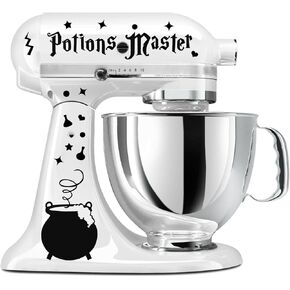 Decals for Potions Master Wizard Cauldron - Vinyl Decals for Kitchaid Stand Mixer, Witches Wicca Mage Alchemy Stickers for Harry Magic Kitchen, Electric Kettle, Coffee Maker, Toaster, Blender