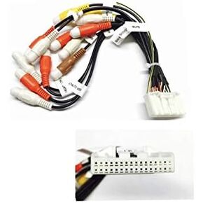 ASC Car Stereo RCA Audio Video Wire Harness Plug Made for Select Pioneer/Premier 32 Pin Aftermarket DVD Nav Radio- CDP1335, CDP1304 CDP1540, AVIC-X920BT,X920 AVIC-Z120BT X850BT X8510BT X950BH Z150BH