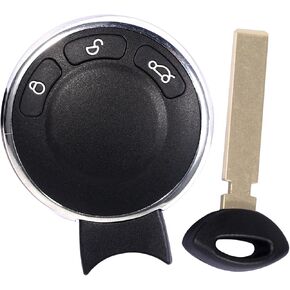 TOP-VIGOR Remote Car Key Fob 315Mhz Compatible with Mini Cooper 2006 2007 2008 2009 2010 2011 2012 2013 2014, 3 Button ID46 Chip Keyless Entry Key Fob Replacement KR55WK49333
