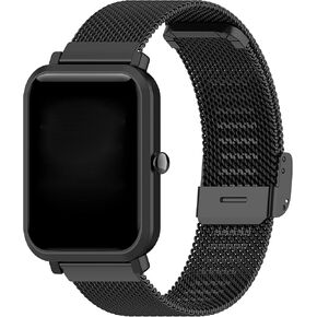 E ECSEM Metal Loop Bands Compatible with [iTouch Air 3 40MM] Adjustable Stainless Steel Replacement Wristbands Quick Release Watch Strap for Air 3 40MM Sport Smartwatch Women Men
