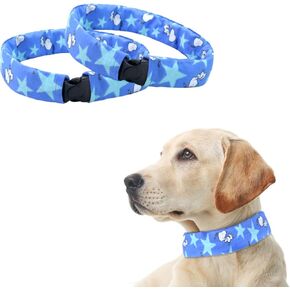 2 Dog Collar Covers for All Length Less Than 27" Collar Scrunchie Decorate Old Worn Collars Protect New One Affordable Stylish