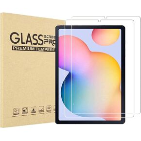 [2 Pack] Screen Protector for Samsung Galaxy Tab S6 Lite 2020 10.4" SM-P610/P615, [Ultra Clear] [Anti Scratch] [9H Hardness] [Bubble-Free] 9H Hardness Tempered Glass with S Pen Compatible