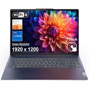 Lenovo IdeaPad 5i Slim 16" Touchscreen Laptop Intel Core i7 Processor 150U WUXGA 1920 x 1200 Display Wi-Fi 6, Fingerprint, 1080p Webcam, Windows 11 w/1Year Office 365 (16GB RAM | 1TB PCIe SSD)