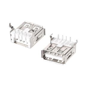 uxcell 20PCS USB 2.0 Type A Female Socket Connector Jack Port, 4-Pin DIP 90 Degree, Replacement Adapter