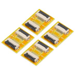 MECCANIXITY FFC FPC Extension Board PCB Extend Zip HDD Connector 12 Pin 0.5mm Pitch Single Side for LCD 3D Printer Camera DVD TV Laptop Pack of 4