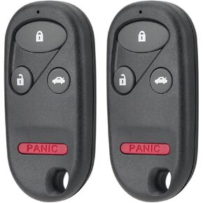 Replacement Key Fob Remote Key Fit for 1998 1999 2000 Honda Civic Prelude 1996 1997 Honda Accord 1994 1995 Keyless Entry Remote Fob A269ZUA101 39950-S01-A01 (Pack of 2