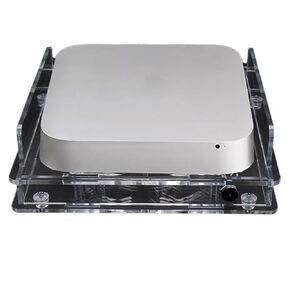 MAC Mini Mount,Mini Cooling Fan Design,Super Strong Wind Modification Chassis,Equipped with a 5.5 Inches Silent Fan for Heat Sin,USB Power Supply
