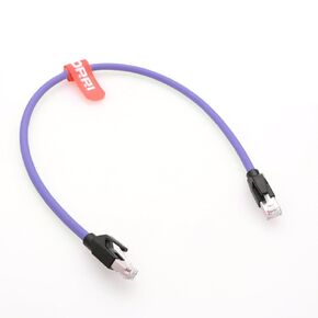 DRRI Up-Bend RJ45 Patch Cord Double Shield Cat6 UTP Gigabit High Flexible Profinet servo Ethernet Cable for Industrial Switch