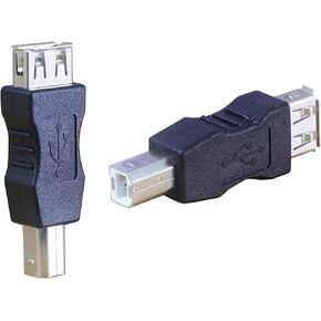 USB Type B Male Print Adapter to USB 2.0 Type A Female Converter USB AF/BM Connector Type A Female to USB B Print Male Plug 2pcs