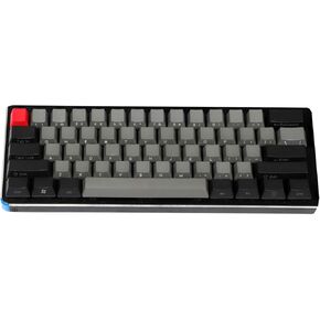 NPKC Black Gray Mixed Dolch Thick PBT 104 87 61 Keycaps OEM Profile Key caps for MX Mechanical Keyboard (61 Side Print)(Only Keycap)