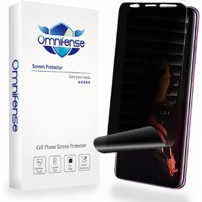Galaxy S9 Screen Protector Privacy, 2-Way Anti Spy Full Coverage (2-Pack) Nano Shield Soft Film (NOT Tempered Glass) for Samsung GS S9, with 1-Pack Back Skin Protector