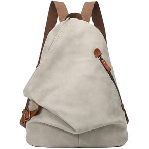 KL928 PU Leather Vintage Backpack – Large Casual Daypack Outdoor Travel Rucksack Hiking Backpacks for Men Women