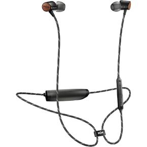 House of Marley Uplift 2 Wireless: Wireless Earphones with Microphone, Bluetooth Connectivity, 10 Hours of Playtime, and Sustainable Materials (Black)