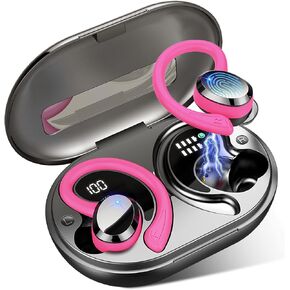 Wireless Earbuds Sport Bluetooth Headphones, Bluetooth 5.3 Earbuds with Immersive HiFi Stereo, 2024 New 48Hrs Noise Cancelling Wireless Earphone, ENC Mic Ear Buds, Over Ear Earhooks, IP7 Waterproof