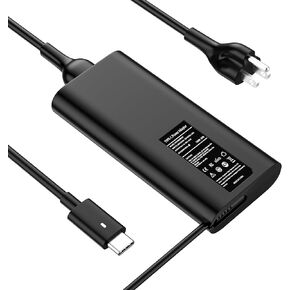 Replacement for Dell 130W USB C Laptop Charger for Dell XPS 15 17 2in1 9575 Precision 5530 2in1 5550 5750 3550 3551 3560 Latitude 7410 7310 7210 5420 5520 5510 9410 9510 9575 Type C Power Supply Cord