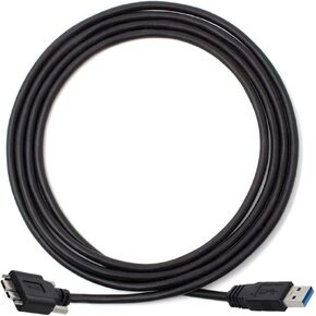 cablecc USB 3.0 A Type Cable Male to Micro USB 3.0 B Male with Mount Panel Screws for Hard Disk Mobile Phone 3M