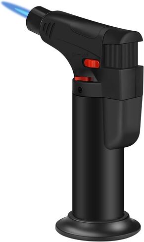 Butane Torch Candle Lighter Set,Refillable, Jet Flame,Windproof,Adjustable Flame, Safety Lock, Ideal for Culinary, Crafts, Camping,Cooking,4 Colors,(Butane Not Included) in Saudi Arabia