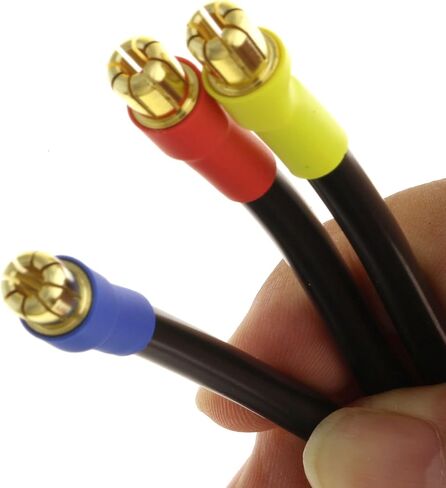 Replacement 6.5mm Male to 8mm Female Bullet Connector Extension Wire Adapter 10AWG 4.9 Inch for RC Motor & ESC in Kuwait