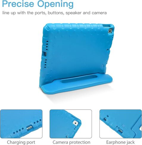 Kids Case for New iPad 9th Generation Case, iPad 10.2 Case 2021/2020/2019, iPad 8th/7th Generation Case, Shockproof Handle Stand Kids Case for 10.5 Inch iPad Air 3rd Gen/iPad Pro 2017, Blue in Saudi Arabia