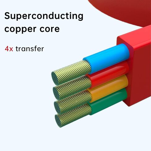 3 Pcs Single Pull 3 in 1 Charging Cable Roll, 3.28FT Retractable, Fast Data Transmission, Phone Holder, for IP/Type C/Micro USB Compatible Phone Android Tablet (Blue+Green+Red) in Kuwait