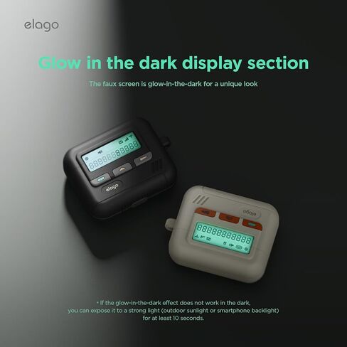 elago Pager Case Compatible with AirPods 4 Case Cover, Compatible with AirPods 4th Generation Case, Lanyard Included, Shock Resistant, Full Protection, for Men, for Women [Black] in Saudi Arabia