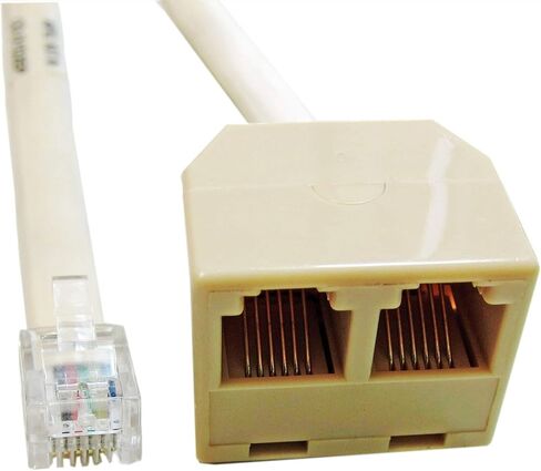 APG CASH DRAWER APG Printer Interface Cable | CD-D1D2EP | Dual Drawer Splitter Cable | RJ-12 Male Splitter Cable with MultiPRO Interface | Compatible with Epson Printers in Saudi Arabia
