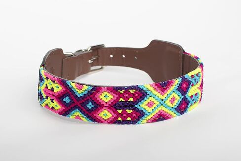 XUXO Dog Collar, Vegan Leather, Handmade, Durable, Valladolid, M in Saudi Arabia