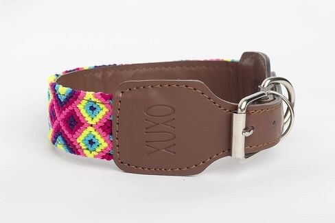 XUXO Dog Collar, Vegan Leather, Handmade, Durable, Valladolid, M in Saudi Arabia