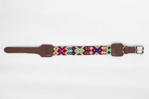 XUXO Dog Collar, Vegan Leather, Handmade, Durable, Valladolid, M in Saudi Arabia