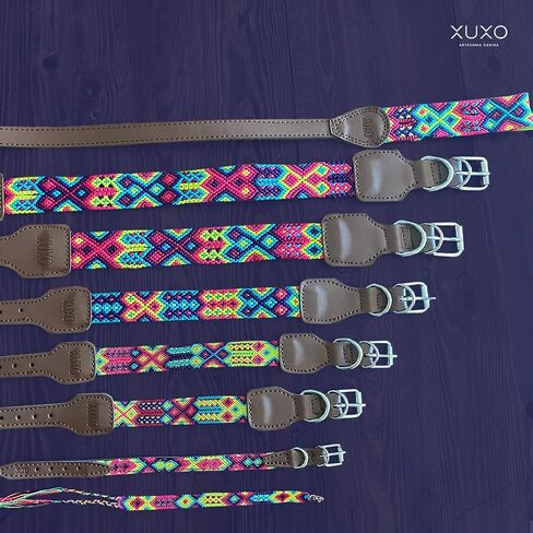 XUXO Dog Collar, Vegan Leather, Handmade, Durable, Valladolid, M in Saudi Arabia
