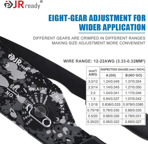 JRready ST6332-DT1 Deutsch DTM Connector Kit, 2 3 4 6 8 12 Pin Gray Connector, New-DT1 Deutsch Crimper, Size 20 Solid Contact 16-22AWG, Removal Tool, Seal plug, Automotive Electrical Connectors in Kuwait