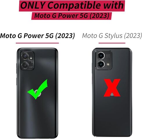 for Moto G Power 5G 2023 Case Wallet Case with Card Holder Dual Layer Hybrid PU Leather Kickstand Magnetic Buckles Phone Case for Motorola Moto G Power 2023 6.5 inch - Blue Purple Galaxy in Saudi Arabia