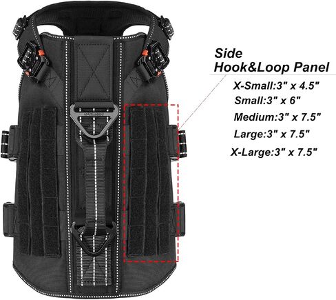 ICEFANG Reflective GN3 Tactical Dog Harness with 6X Buckles,for Large Sized Dogs,Dog Molle k9 Vest,Adjustable Pet Harness,No-Pulling Front Leash Clip (L (28"-35" Chest), Brown) in Saudi Arabia